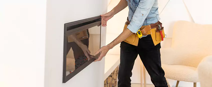 Metal Fireplace Installation in Lake Zurich, Illinois