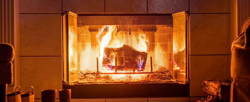Mendota Hearth Landscape Fireplace Installation in Lake Zurich, Illinois