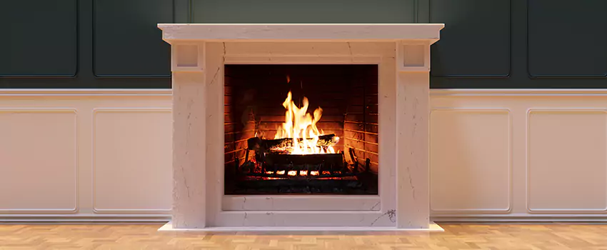 Open Flame Wood-Burning Fireplace Installation Services in Lake Zurich, Illinois