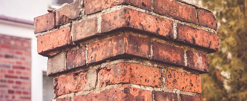 Cracked Chimney Bricks Repair Cost in Lake Zurich, Illinois